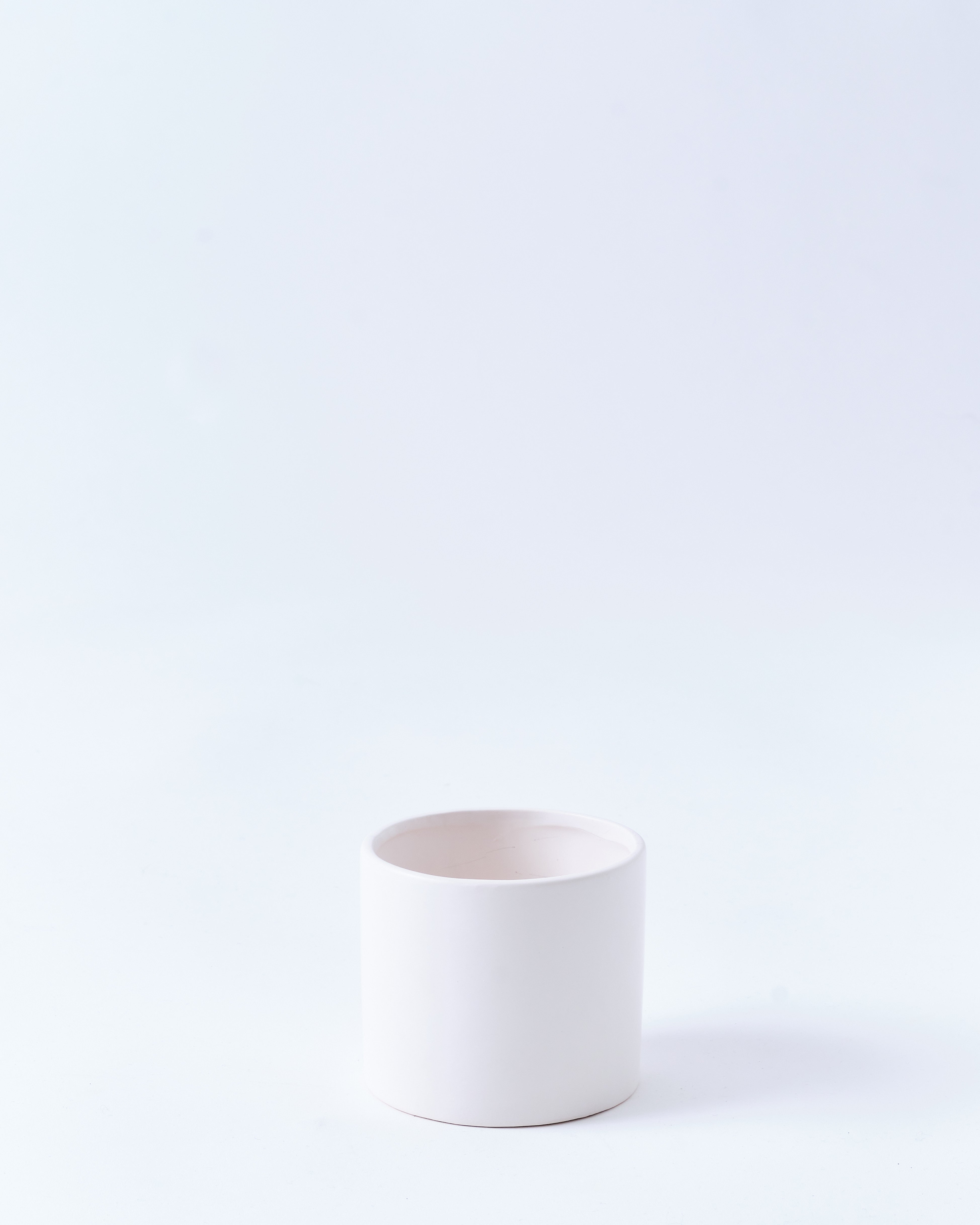 植木鉢 3号鉢用 陶器 底穴なし ホワイト